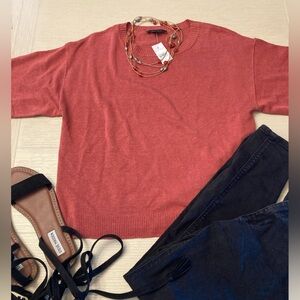 Ann Taylor Women's Sweater - Red